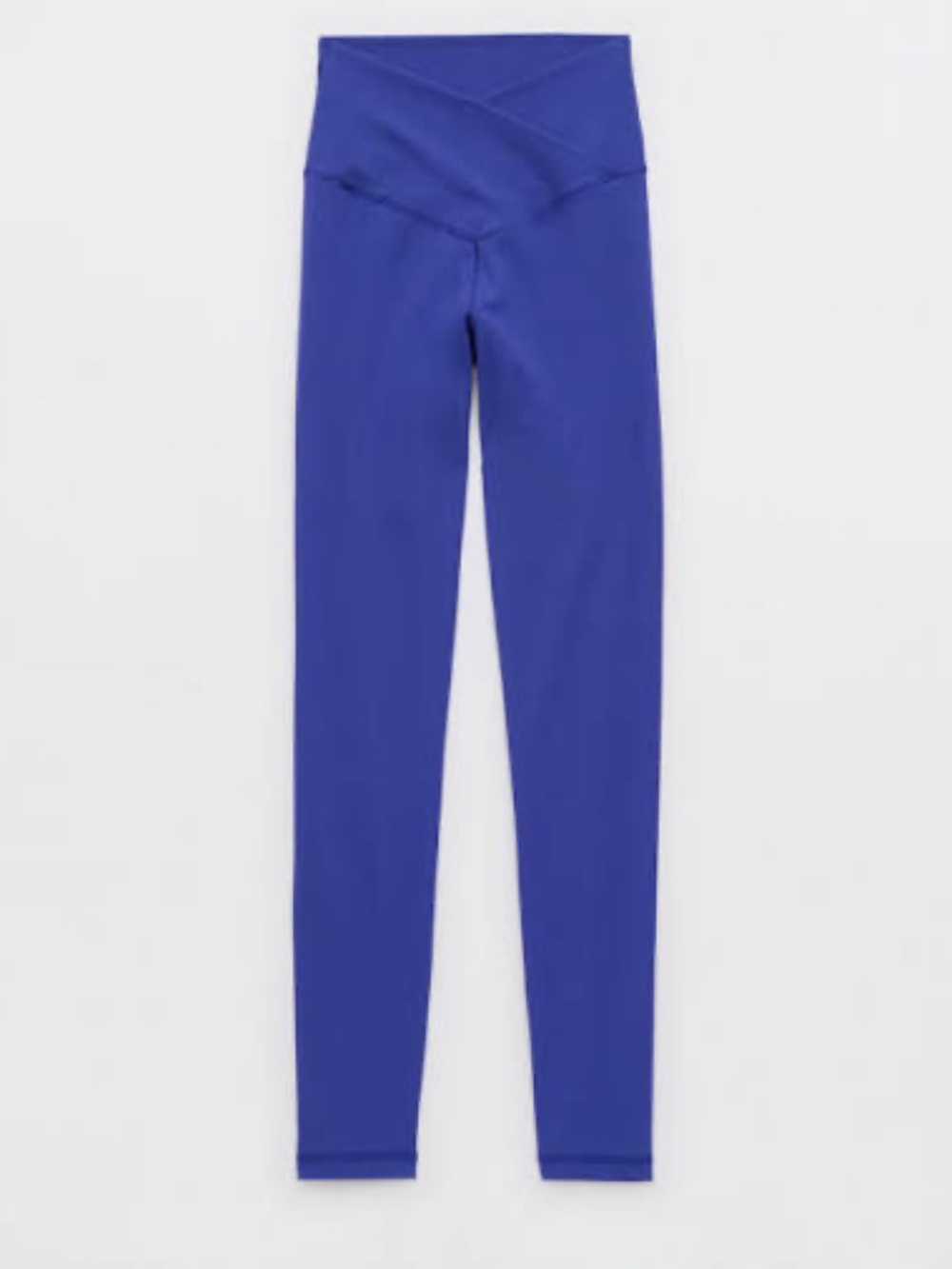Aerie Real-Me Crossover 7/8 Blue Leggings